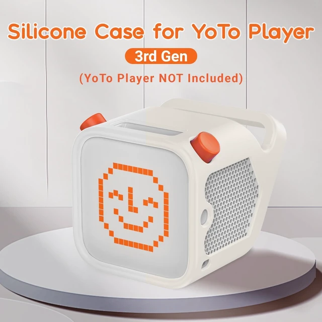 Alt view image 4 of 7 - Silicone Case for Yoto Player (3rd Gen.), Anti-Slip Skin Cover,Ivory White