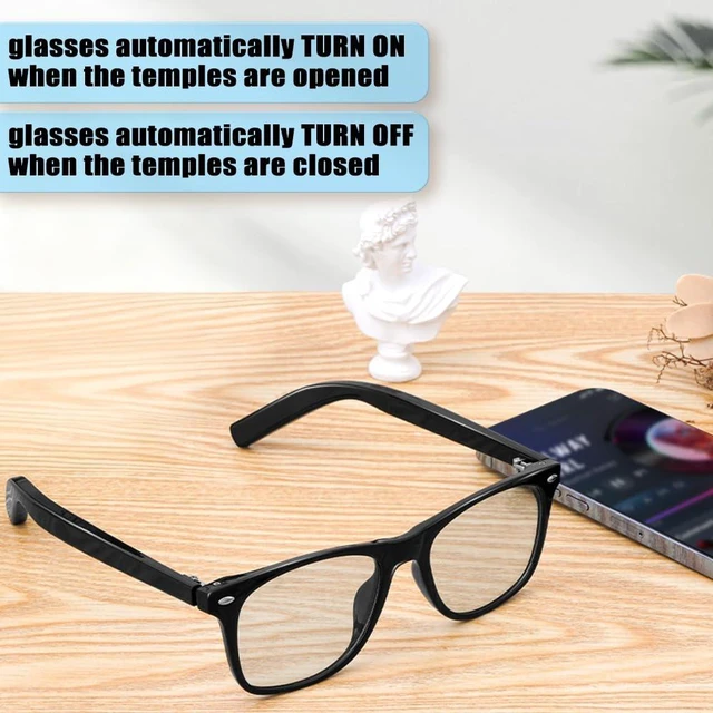 Alt view image 5 of 7 - Smart Glass for Men, Bluetooth Audio Sunglasses Color-Change Lenses Speakers Touch Control Unisex Intelligent for Indoor Outdoor Walking Working