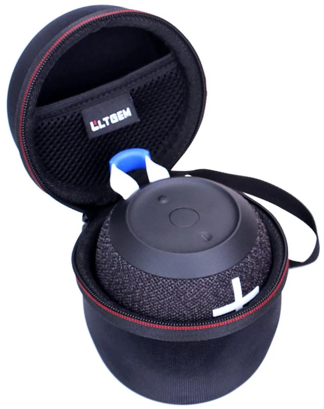 Main image of LTGEM Case for Ultimate Ears WONDERBOOM 4 Waterproof Speaker, Black Hard EVA Shell, Water-Resistant, Shock Protection, Scratch-Resistant Interior, Portable Travel Storage Case Only