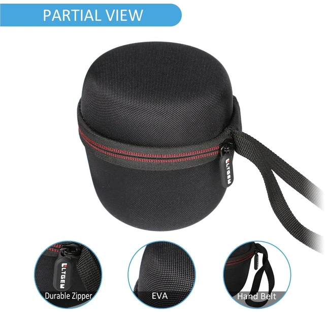 Alt view image 2 of 6 - LTGEM Case for Ultimate Ears WONDERBOOM 4 Waterproof Speaker, Black Hard EVA Shell, Water-Resistant, Shock Protection, Scratch-Resistant Interior, Portable Travel Storage Case Only
