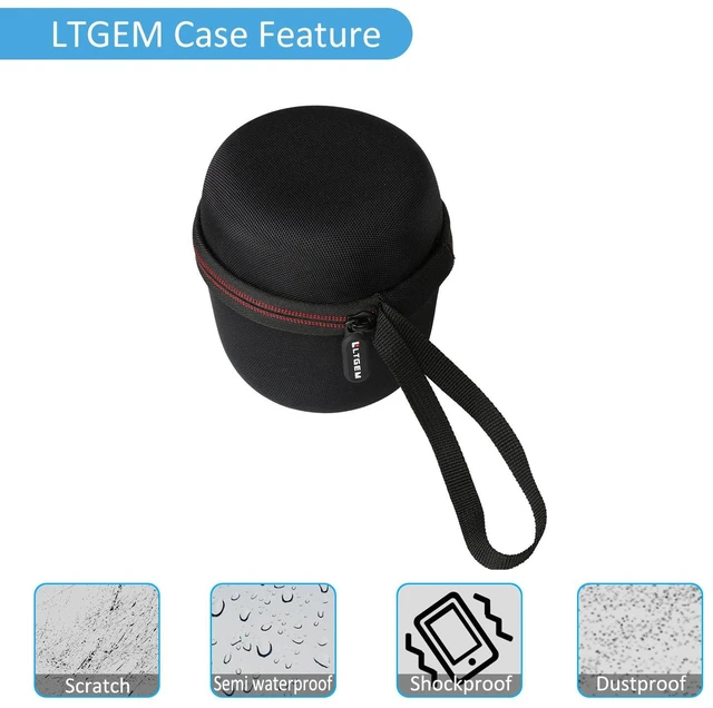 Alt view image 6 of 6 - LTGEM Case for Ultimate Ears WONDERBOOM 4 Waterproof Speaker, Black Hard EVA Shell, Water-Resistant, Shock Protection, Scratch-Resistant Interior, Portable Travel Storage Case Only