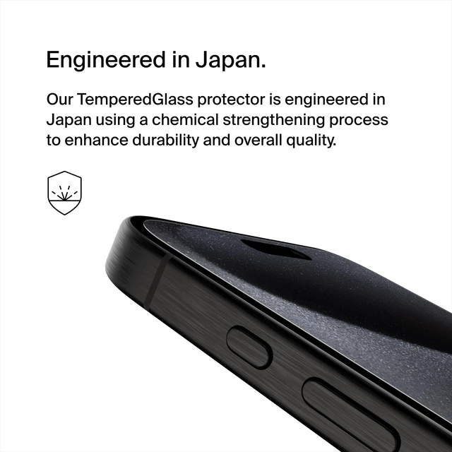 Alt view image 3 of 7 - Tempered Glass Screen Protector, Scratch-Resistant iPhone 15 Pro Max 9H tempered glass, shatterproof, scratch resistant, screen guard, case-compatible, easy align tray, bubble-free install