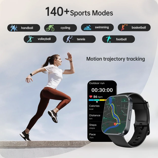 Alt view image 3 of 7 - Smart Watch for Men Women, 1.91"HD Smartwatch with Bluetooth Answer/Call 140+ Sport Modes Fitness Tracker, IP68 Waterproof, Sleep,Heart Rate & SpO2 Monitor for Android iPhone