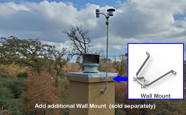 Alt view image 4 of 4 - Heavy Duty Wall Mount 5 1/2" Stand Off Wall Mast Mount