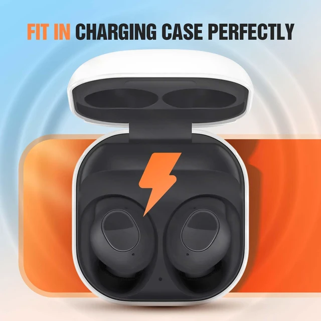 Alt view image 4 of 7 - Memory Foam Tips for Samsung Galaxy Buds FE, No Silicone Eartips Pain, Anti-Slip Replacement Ear Tips, Fit in The Charging Case, Reducing Noise Earbuds, 3 Pairs (Assorted Sizes S/M/L, Black)