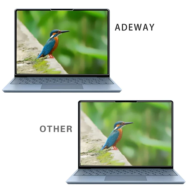 Alt view image 3 of 7 - Tempered Glass Screen Protector for Surface Laptop Go 2 12.4 inch 2022, 9H Hardness, Scratch Resist,HD Transparent, Also For Microsoft Surface Go 2020