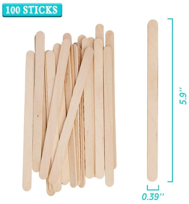 Alt view image 2 of 6 - 100pcs 8oz Graduated Clear Plastic Measuring Cups | 100pcs Wooden Stirring Sticks for Mixing Paint Pigments Epoxy Resins Resins