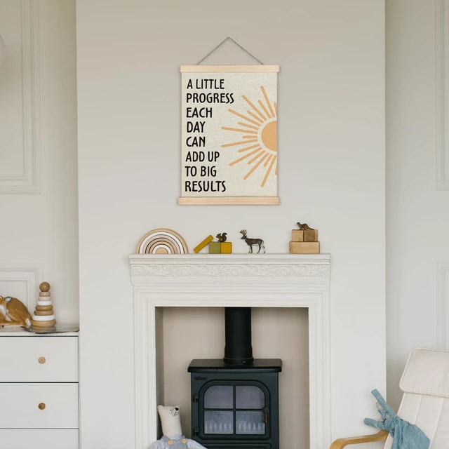 Alt view image 3 of 6 - Positive Affirmations Wall Decor, Inspirational Add Up to Big Results Office Wall Art, Motivational Quotes Wall Art for Office Classroom Home, 12x16