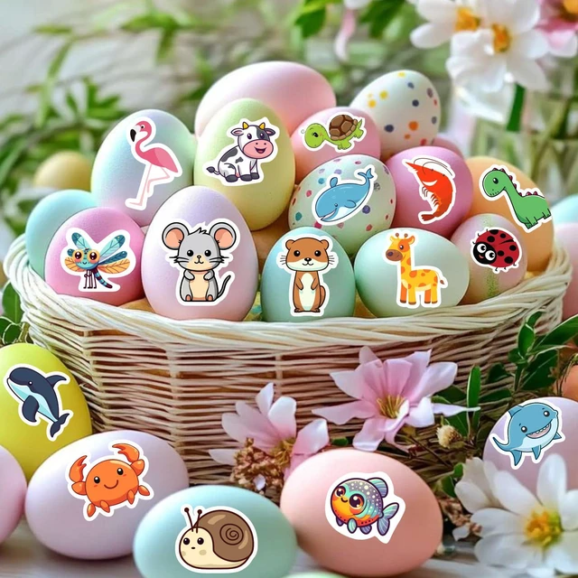 Alt view image 7 of 7 - 100 PCS Water Bottle Stickers for Kids,Waterproof Vinyl Animal Stickers for Kids,Skateboard,Laptop Stickers for Girls Boys Classroom Prizes