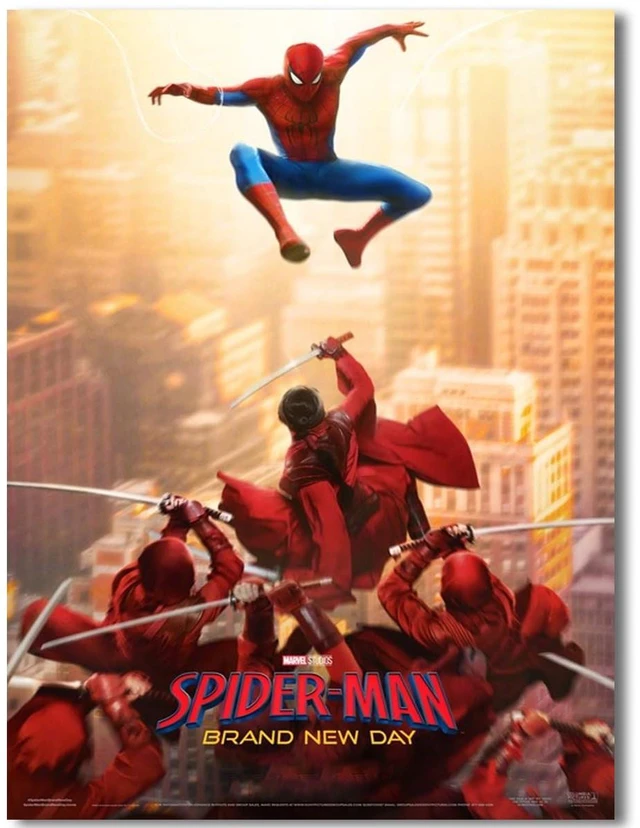 Main image of Spider-Mon Brand New Day Poster For Fans Kids Room Bedroom Wall Decor-Movie Spiderman Posters Canvas Prints Picture For Teen Boy Girls Gifts