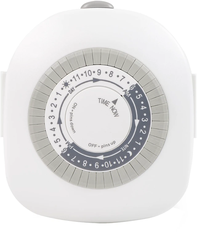 Main image of Hyper Tough 2-Outlet Analog Light Timer, Indoor, Grounded