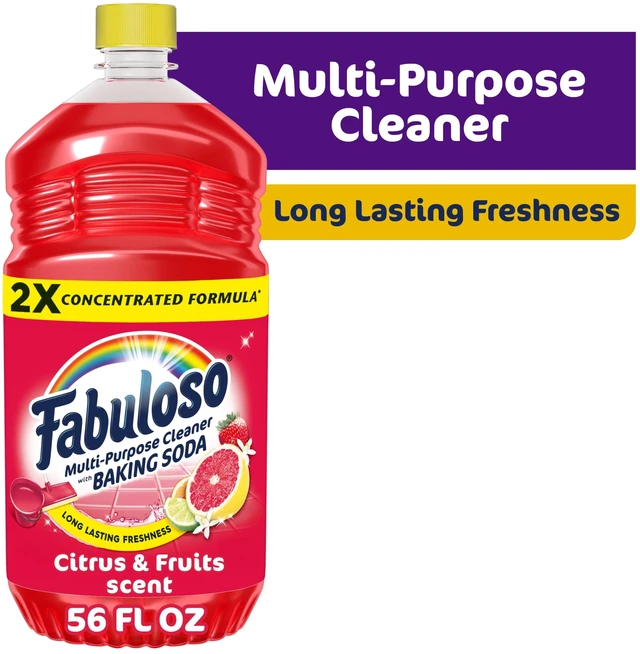 Main image of Fabuloso 2X Multi-Purpose Cleaner with Baking Soda, Citrus and Fruits Scent, 56fl oz