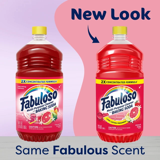 Alt view image 3 of 6 - Fabuloso 2X Multi-Purpose Cleaner with Baking Soda, Citrus and Fruits Scent, 56fl oz