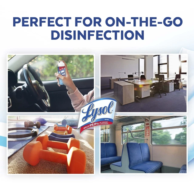 Alt view image 4 of 6 - Lysol to Go Travel Size Disinfectant Spray, Crisp Linen, 1.5fl oz