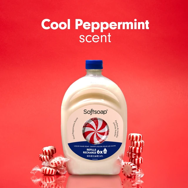 Alt view image 6 of 6 - Softsoap Limited Edition Liquid Hand Soap, Cool Peppermint Scent, 50 fl oz