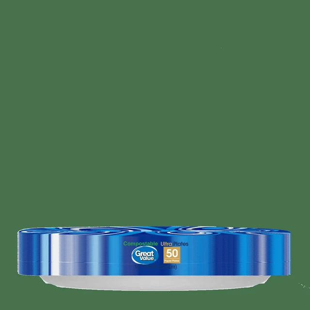 Alt view image 2 of 6 - Great Value Ultra 10-Inch Paper Plates, 50 Count