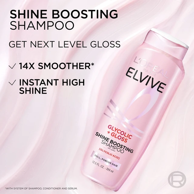Alt view image 2 of 6 - L'Oreal Paris Elvive Glycolic Gloss Shine Enhancing Shampoo, 13.5 fl oz