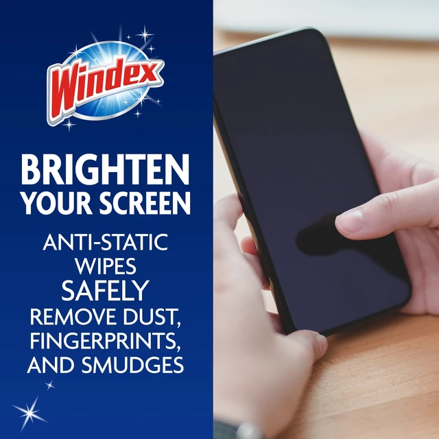 Alt view image 3 of 6 - Windex Electronics Wipes, Pre-Moistened, Streak-Free Shine, 25 Count