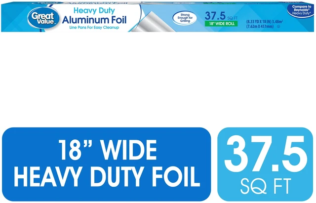 Main image of Great Value Heavy Duty Aluminum Foil, 37.5 Sq Ft