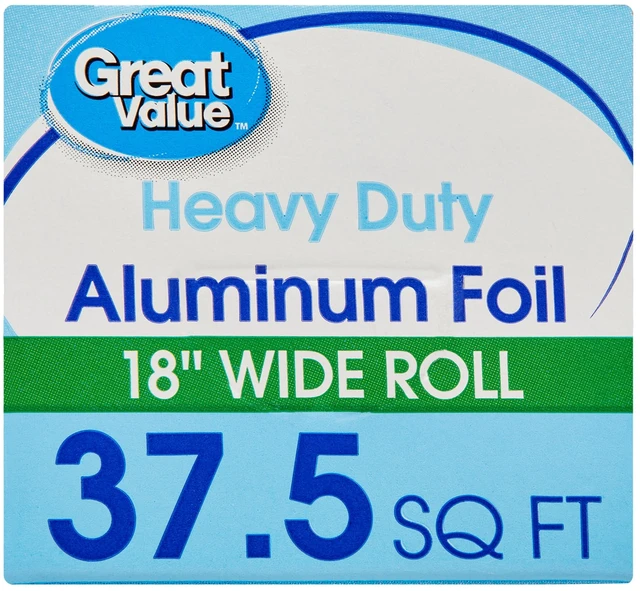 Alt view image 6 of 6 - Great Value Heavy Duty Aluminum Foil, 37.5 Sq Ft
