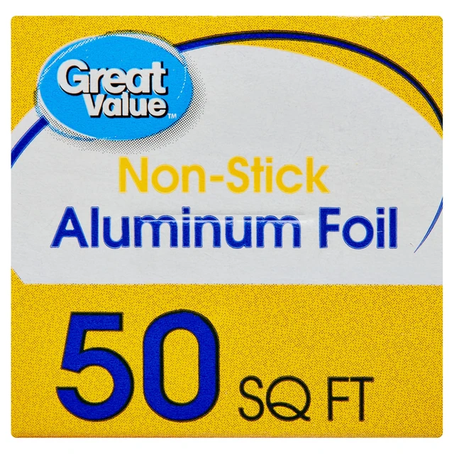Alt view image 6 of 6 - Great Value 50 sq ft Non-Stick Aluminum Foil