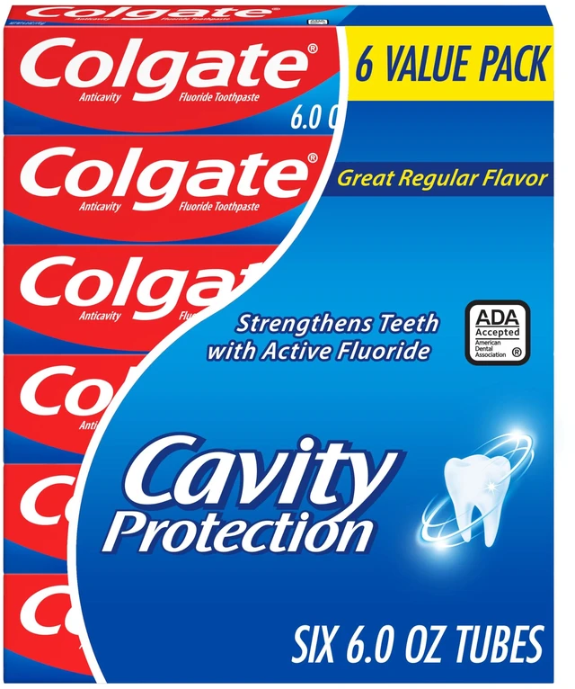 Main image of Colgate Cavity Protection Fluoride Toothpaste Mint 6 Pack 6 oz