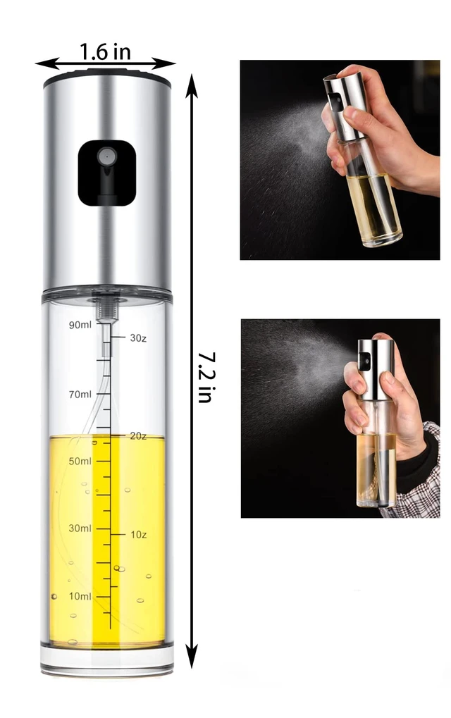 Alt view image 2 of 6 - NIKKIER 100ml Olive Oil Spritzer for Cooking, Air Fryer, Salad, BBQ, Roasting