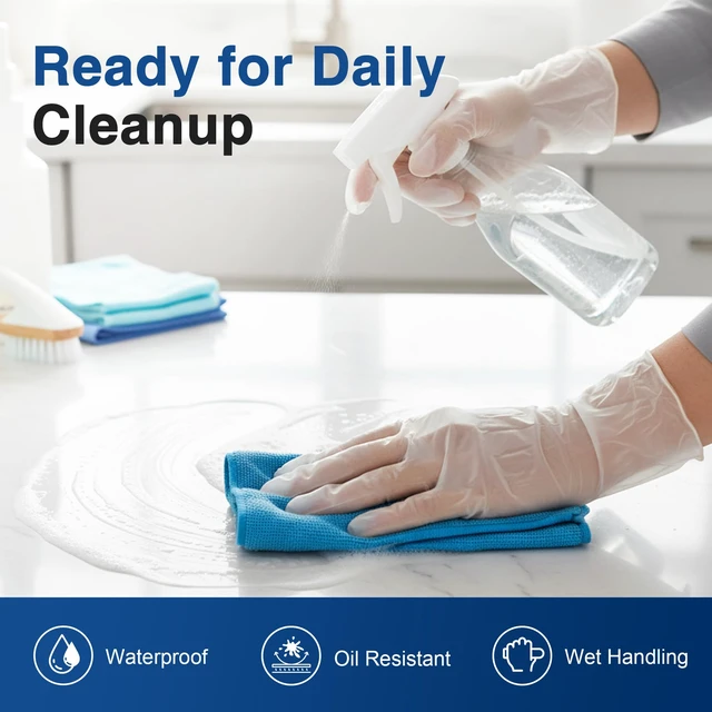 Alt view image 3 of 5 - Schneider Vinyl Exam Disposable Gloves, Latex Free