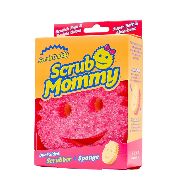 Alt view image 2 of 5 - Scrub Daddy Scrub Mommy Dual-Sided Scratch-Free Dish Scrubber Sponge for Kitchen and Bath Cleaning Supplies