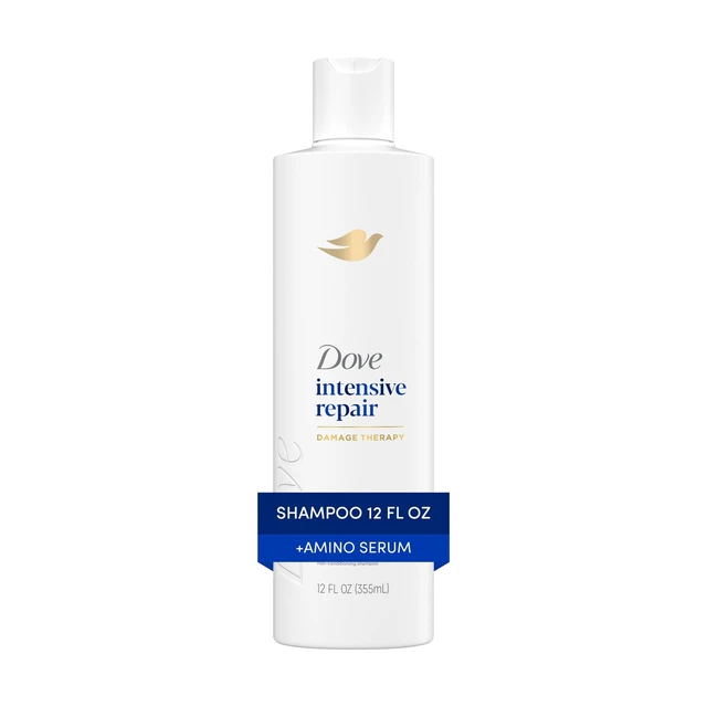 Alt view image 5 of 5 - Dove Intensive Repair Shampoo for Damaged Hair with Bio-Protein Care Technology and Amino Serum, 12 Fl Oz