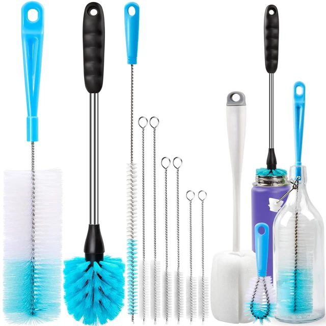 Main image of Holikme Bottle Brush Tube Cleaning Lab Set with Long Handle, White