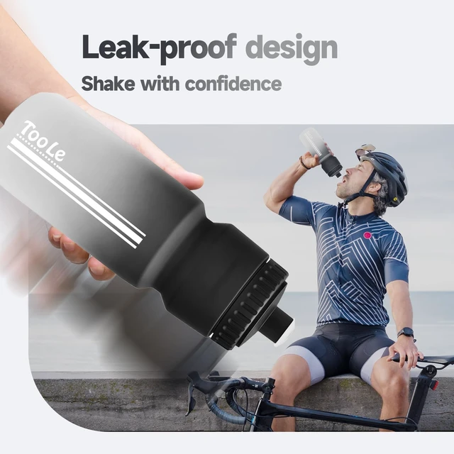 Alt view image 5 of 7 - TooLe Bike Water Bottle 24oz, Squeeze Leakproof BPA Free