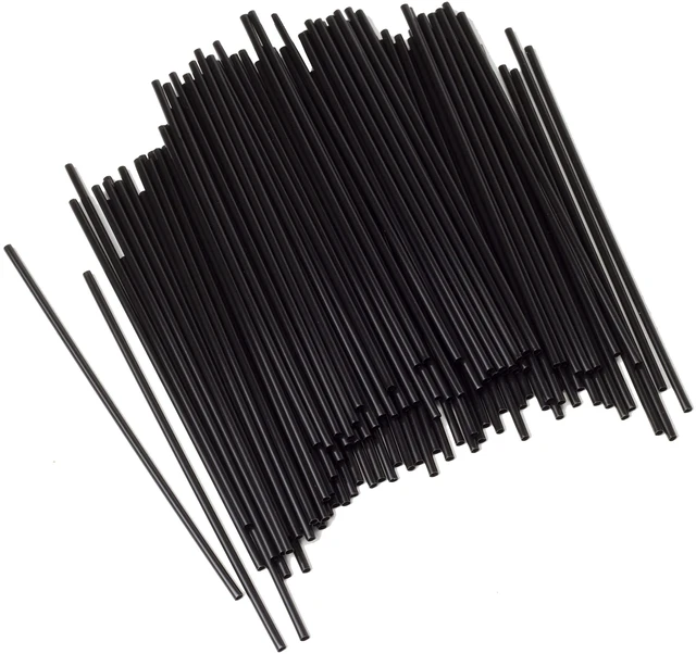 Main image of Chef Craft 5-Inch Coffee Stirrer Straws, 150-Pack, Black