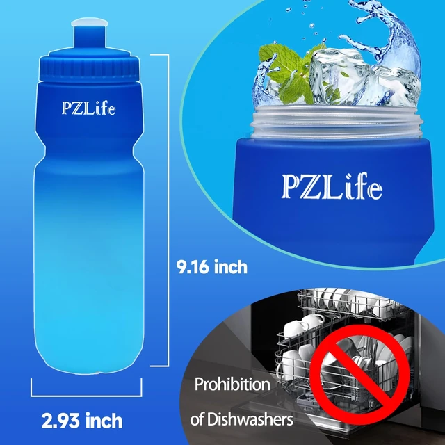 Alt view image 5 of 7 - 24oz Leak Proof BPA Free Squeeze Bike Water Bottle