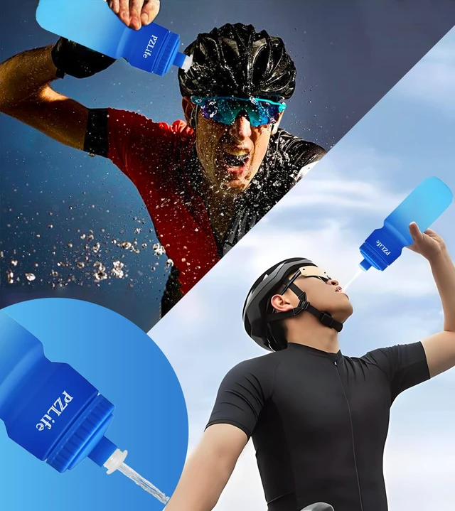 Alt view image 2 of 7 - 24oz Leak Proof BPA Free Squeeze Bike Water Bottle
