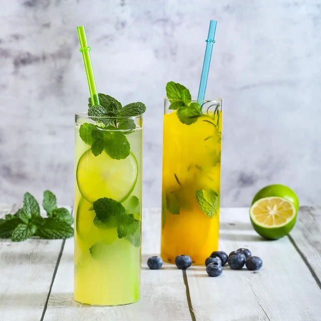 Alt view image 6 of 7 - 24PCS Reusable Tritan Hard Plastic Straws 10.5" with 4 Brushes, 12 Colors Translucent Replacement for 16-32oz Tumblers, Cups, Jars, Stanley, YETI, Starbucks, BPA Free