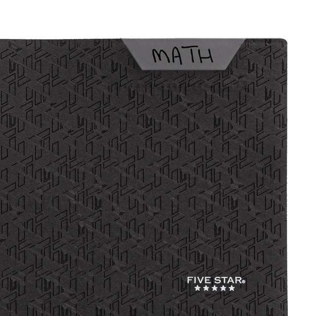 Alt view image 2 of 6 - Five Star 333420G-ECM 2-Pocket Plastic Folder with Stay-Put Tabs, Fits 3-Ring Binder, Holds 8.5" x 11" Paper, Black
