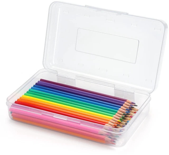 Main image of Tamaki 1 Pack Plastic Pencil Box, Large Capacity, Clear