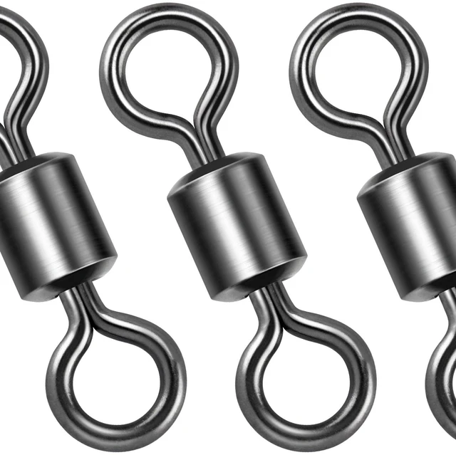 Main image of Dr.Fish Barrel Swivels #12-#12/0 Stainless Fishing Tackle for Saltwater Freshwater Leader Line Lure Connector