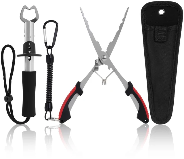 Main image of Fishing Tool Set with Fish Lip Gripper Pliers and Fishing Pliers
