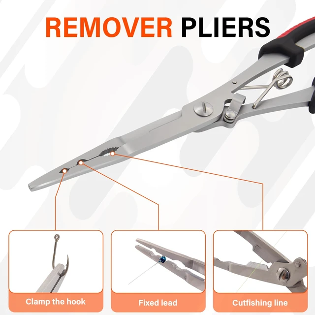 Alt view image 4 of 7 - Fishing Tool Set with Fish Lip Gripper Pliers and Fishing Pliers