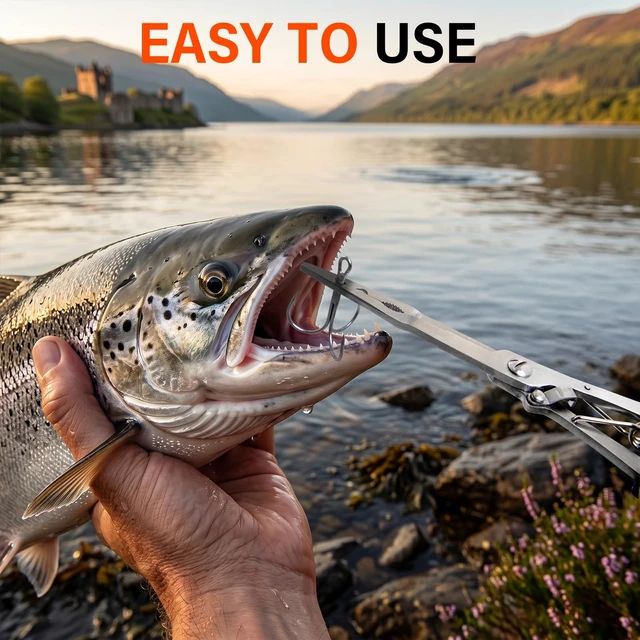 Alt view image 3 of 7 - Fishing Tool Set with Fish Lip Gripper Pliers and Fishing Pliers