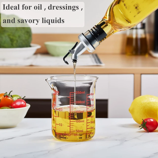 Alt view image 2 of 6 - Ackers Borosilicate Glass Measuring Cup with Spout, 250ml/8oz/1 Cup