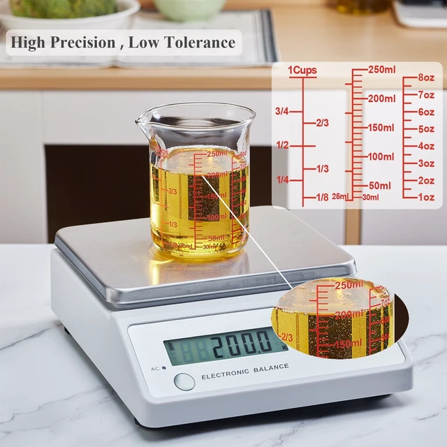 Alt view image 5 of 6 - Ackers Borosilicate Glass Measuring Cup with Spout, 250ml/8oz/1 Cup