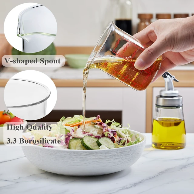 Alt view image 4 of 6 - Ackers Borosilicate Glass Measuring Cup with Spout, 250ml/8oz/1 Cup