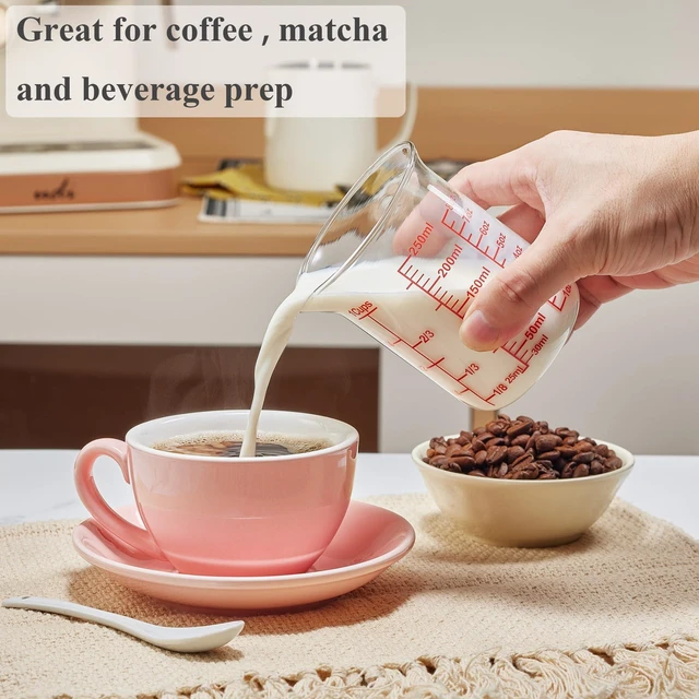 Alt view image 3 of 6 - Ackers Borosilicate Glass Measuring Cup with Spout, 250ml/8oz/1 Cup