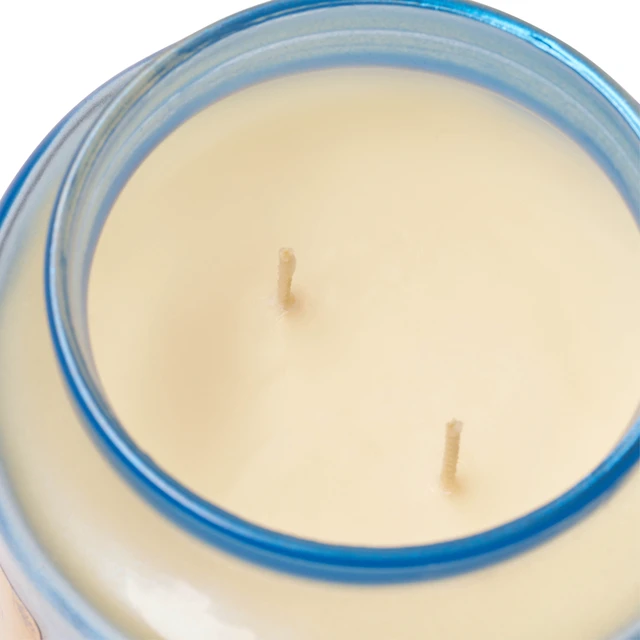 Alt view image 6 of 6 - Better Homes & Gardens 2-Wick Salted Coconut & Pumpkin Candle, 14oz Iridescent Glass Jar
