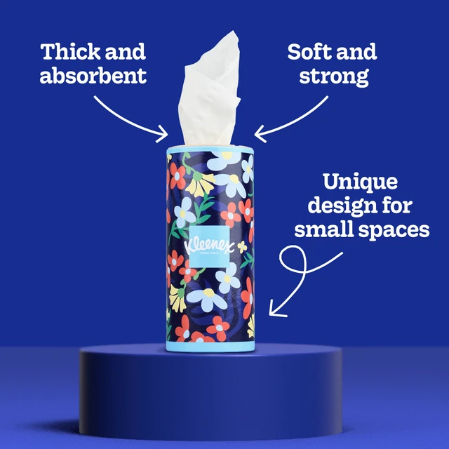 Alt view image 4 of 5 - Kleenex Perfect Fit 2-Ply Canister Facial Tissues, 2 Pack (100 Tissues)