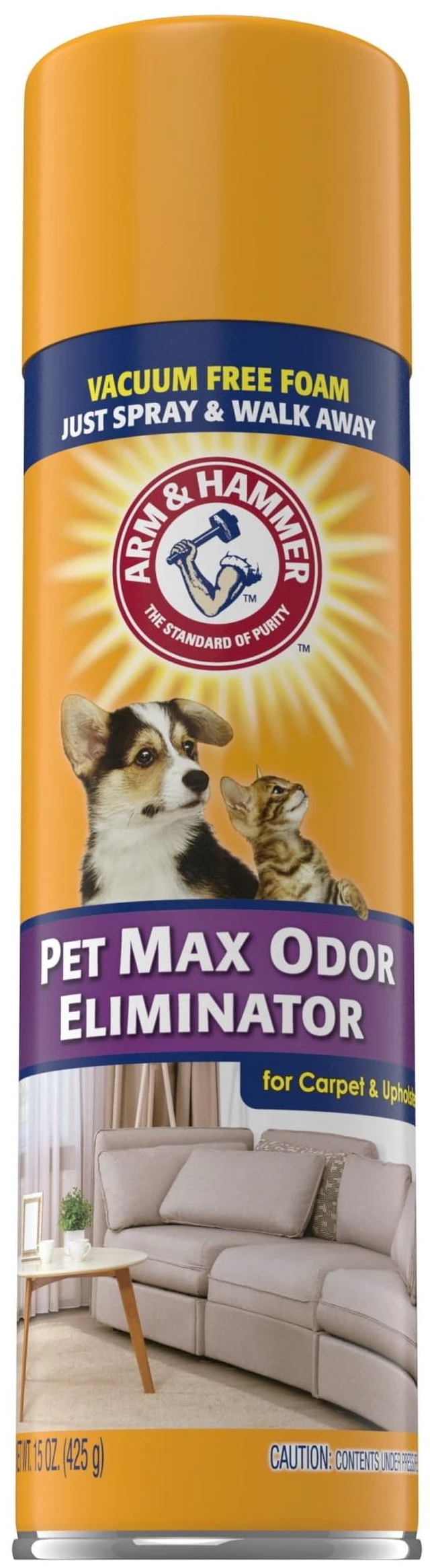 Main image of ARM & HAMMER Pet Max Odor Eliminator Foam, 15 oz, Sunburst Fresh Scent, for Carpet and Upholstery