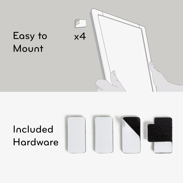 Alt view image 5 of 5 - U Brands Contempo Magnetic Small Whiteboard 11"x14" White Modern Frame Dry Erase Board Includes Marker and Magnet
